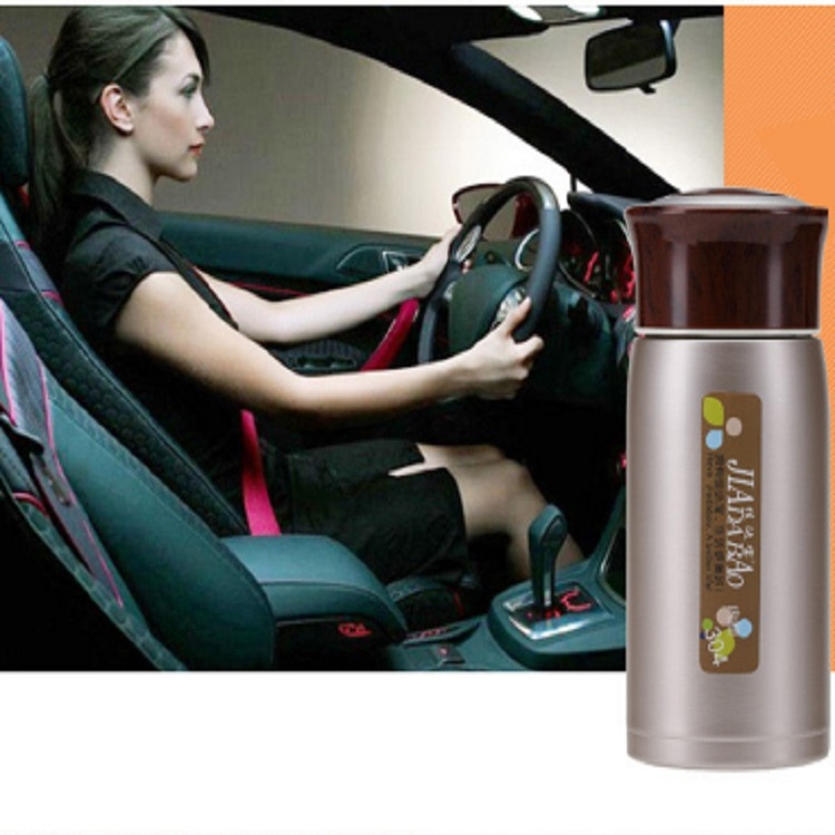 

Jiadabao Stainless Steel Vacuum Flask Business Wood Grain Teacup, Capacity:350ml