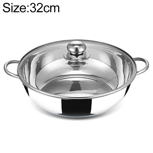 

Stainless Steel Hot Pot Pot Home Double Bottom Soup Pot Multi-function Cooking Pot(32cm)