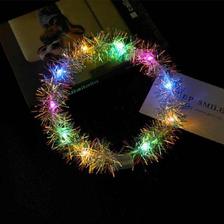 

3 PCS LED Light Glowing Flower Head Ring for Children Outdoor Evening Party(Multicolor)