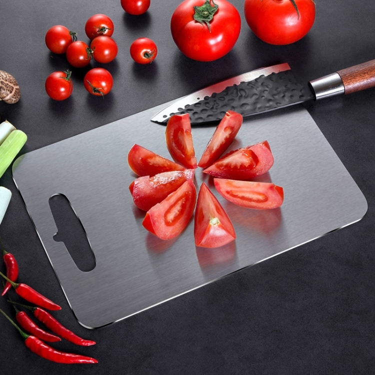 

Cutting Board 304 Stainless Steel Cutting Board Panel Kitchen Rectangular Enamel Panel, Specification: M