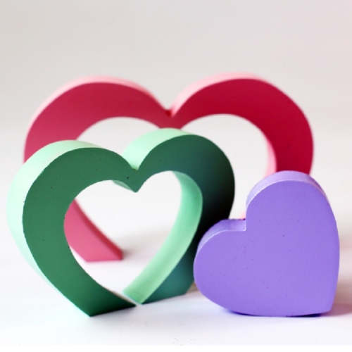 

Home Angel Heart Blocks Decoration Children Room Clothing Store Decoration Photography Props(Purple Heart)
