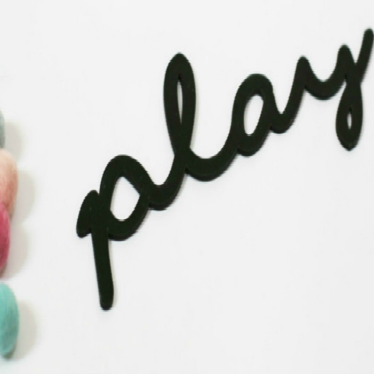 

Acrylic Letter Wall Stickers Children Clothing Store Children Room Decoration Props, Specification:Play(Small)