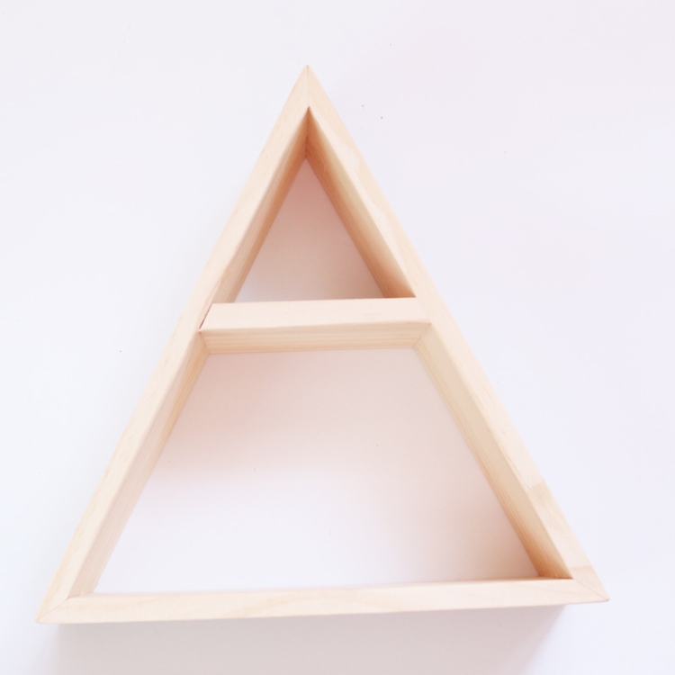 

Wooden Simple Wood Triangle Frame Rack Wall Decoration Frame(Bar Triangle )