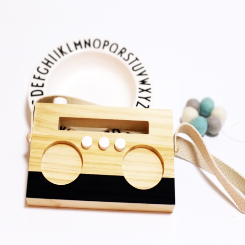

Simple Log Recorder Hanging Children Room Children Clothing Store Decorative Photography Props(Black )