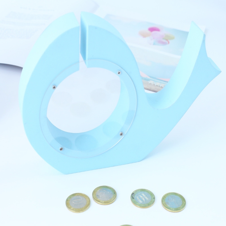 

Wooden Transparent Dolphin Home Piggy Bank Children's Gift