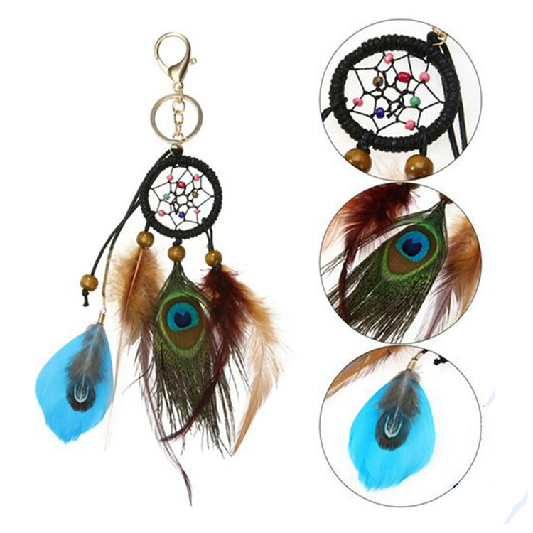 

Feather Keychain Car Key Pendant Small Ornaments Car Decoration
