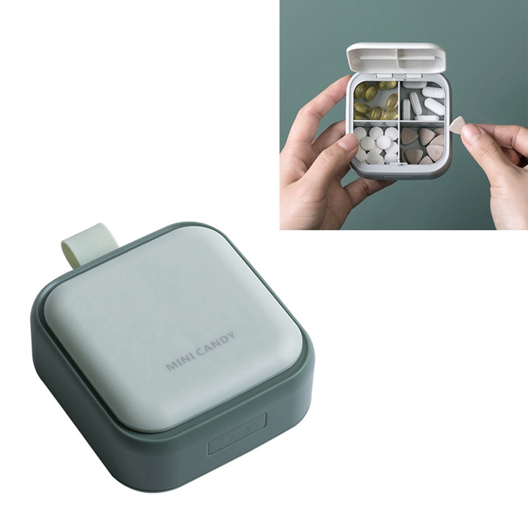 

Medicine Packaging Box Portable Portable Storage Box Small Medicine Box(Green)