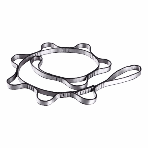 

Aerial Yoga Hammock 7 Ring Extension Belt Nylon High-Strength Double Belt Hammock Strap, Length: 1.1m(Gray)