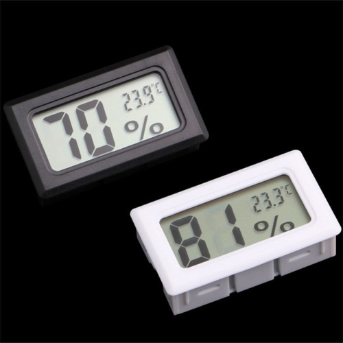 

2 PCS LCD Display ABS Material Refrigerator Embedded Electronic Digital Display Temperature and Humidity Meter Random Color Delivery