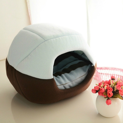 

Autumn and Winter Warm Pet Nest Universal Removable Washable Pet Sleeping Bed, Size: L 50x40cm(Blue)