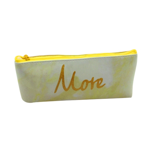 

Cute Leather Marble Letter Storage Pouch Pen Box Stationery Office School Supplies(Yellow More)