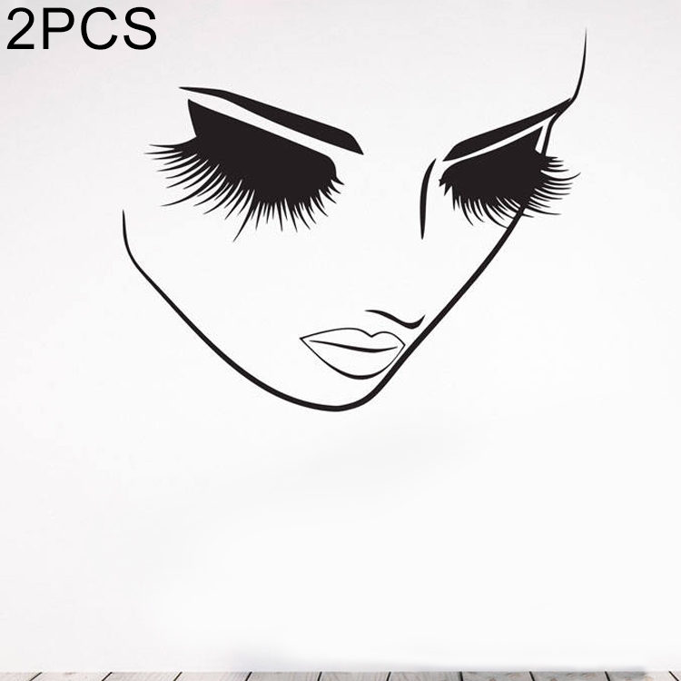 Sunsky 2 Pcs Makeup Wall Salon Wall Beauty Studio Wall Art