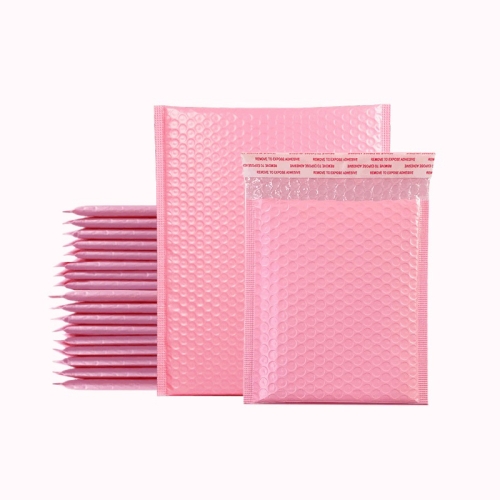 

50 PCS Pink Co-Extrusion Film Bubble Bag Logistics Packaging Thickened Packaging Bag, Size:25x30cm