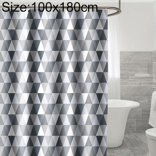

Curtains for Bathroom Waterproof Polyester Fabric Moldproof Bath Curtain, Size:100x180cm
