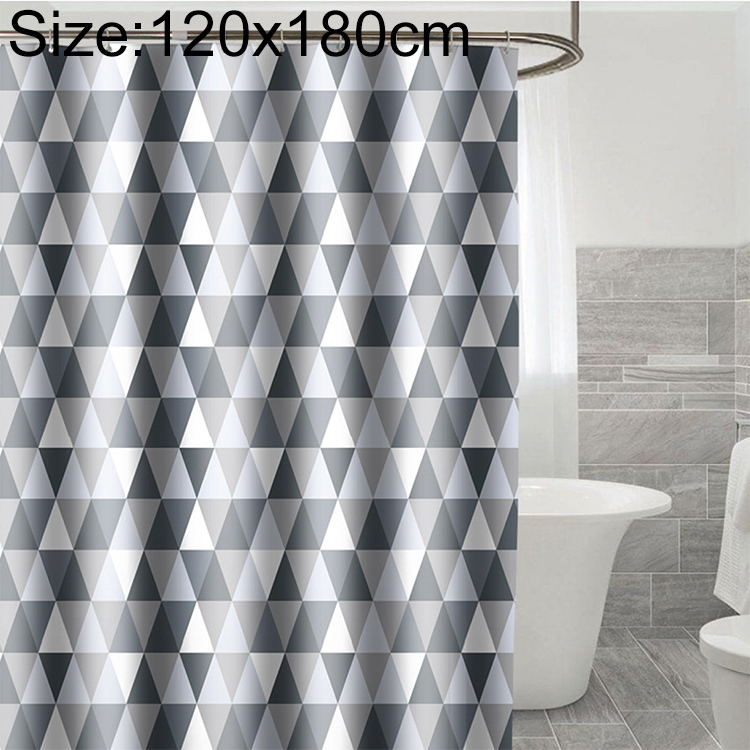 

Curtains for Bathroom Waterproof Polyester Fabric Moldproof Bath Curtain, Size:120x180cm