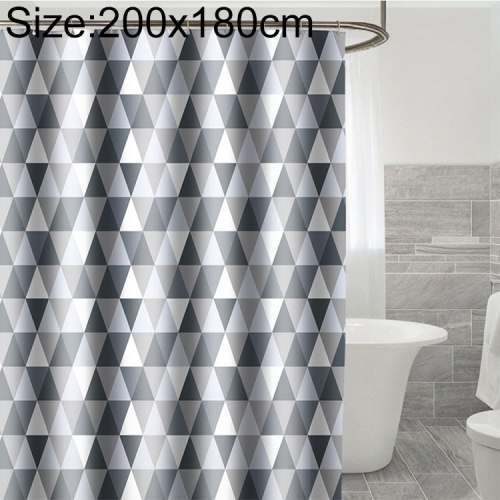 

Curtains for Bathroom Waterproof Polyester Fabric Moldproof Bath Curtain, Size:200x180cm