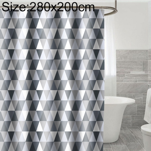 

Curtains for Bathroom Waterproof Polyester Fabric Moldproof Bath Curtain, Size:280x200cm