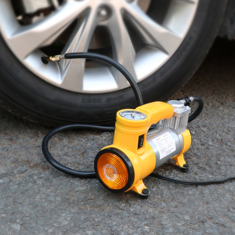 

Portable Auto Tire Inflator Car Air Pump Air Compressor with Light
