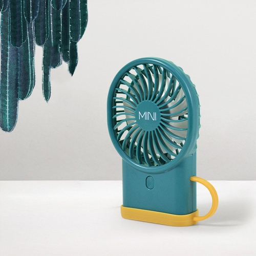 

Creative Lanyard Handheld Student USB Charging Mini Fan(Dark Green)