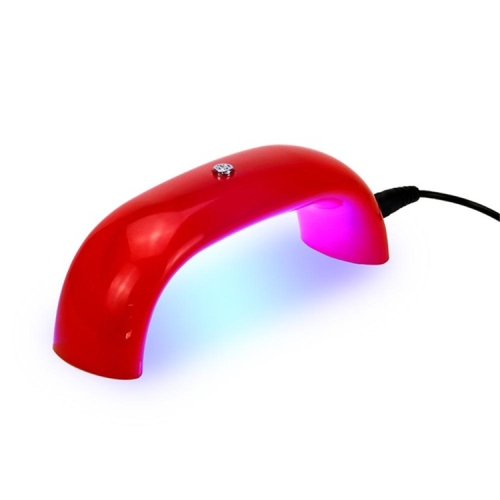 

9W Mini Portable Nail Rainbow Light Dual Light UV Phototherapy Machine Nail Dryer Tools(Red)