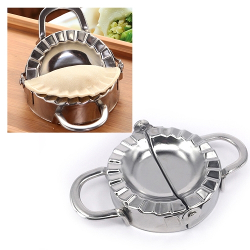 

Stainless Steel Dumpling Maker Dough Cutter Dumpling Mould Kitchen Accessories Pastry Tools, Specification:Small 7.7cm with White Box