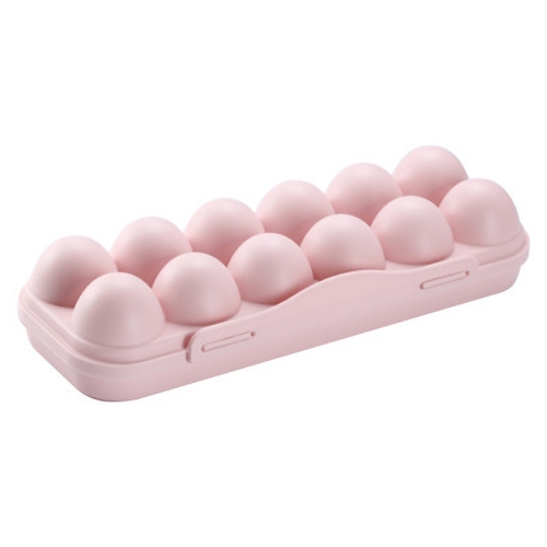 

Home Egg Storage Box Refrigerator Storage Box Dividing Grid Egg Storage Container, SIZE:12 Grid, Color:Pink