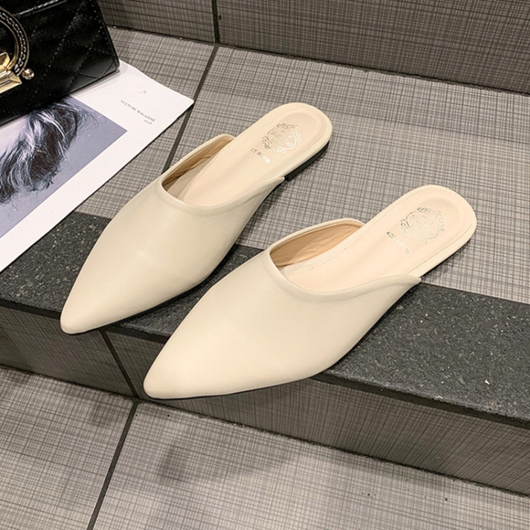 

Sexy Pointed Head Womens Flat Slippers Non-SlipFlats Shoes, Shoe Size:35(Beige)