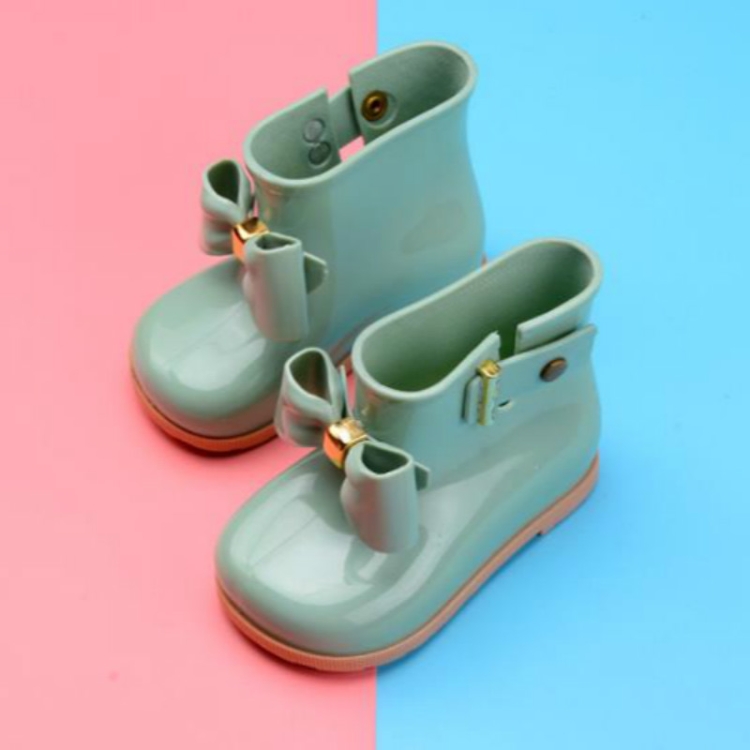 

Kids Butterfly Bow Jelly Color Rainshoes Anti-Slip Rain Boots, Size:Inner Length 18.5cm(Cyan)