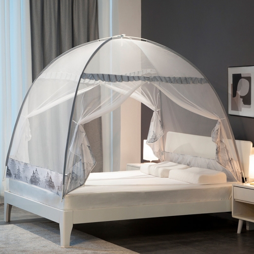 

Simple Pop-up Foldable Yurt Mosquito Net, Size:1.2x2.0 Meters(Deep Forest)