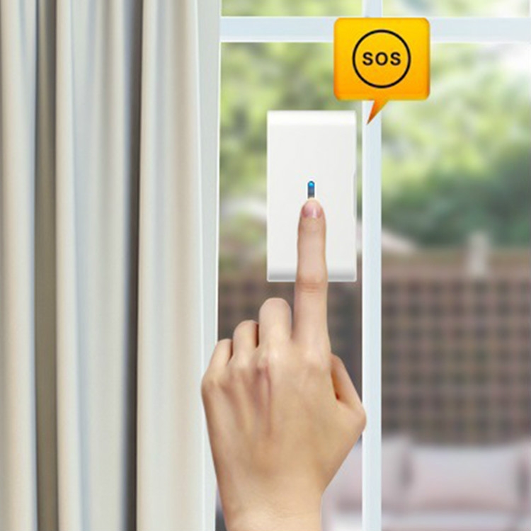 

Wireless Door and Window Vibration Detector Household Anti Theft Alarm Accessories Sensor(White)