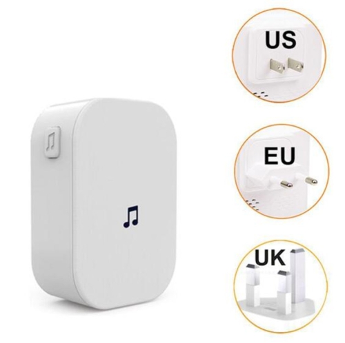 

Wireless WiFi Doorbell Jingle Machine Intelligent Doorbell Voice Intercom Bell, Plug Standard:US Plug(White)