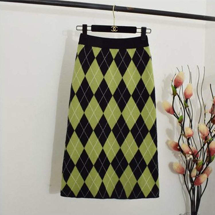 

Autumn and Winter Women Bag Hip Slim High Waist Knit Skirt, Size: One Size( Black )
