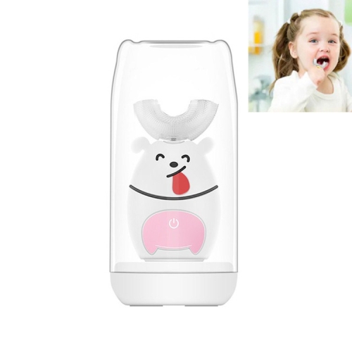

Childrens Sonic Electric Toothbrush Automatic U-shaped Electric Toothbrush, Age:2-6 Years Old(White)