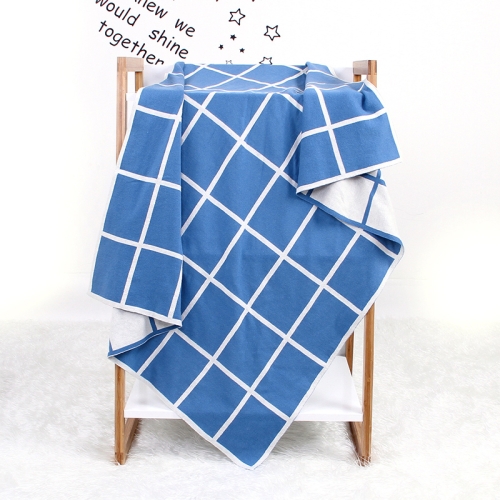 

Soft Swaddle Wrap Blankets Newborn Sofa Bedding(Denim Blue)