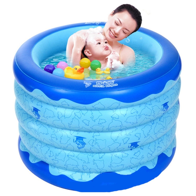 

Doctor Dolphin DD02001 Household Inflatable Swimming Pool Children Bath Tub, Size:102 x 102 x 76cm
