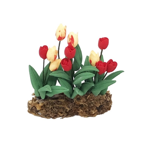 

1:12 Mini House Toy Simulation Tulip Flower Model