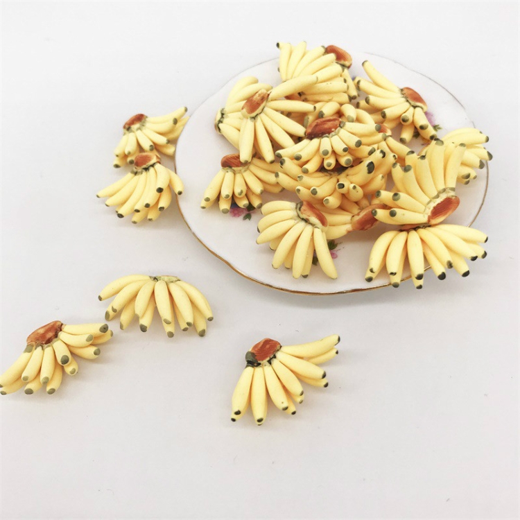 

5 PCS 1:12 Mini House Toy Simulation Banana for Living Room Kitchen Decoration(Yellow )