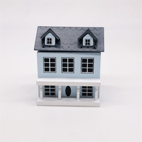 

Dollhouse 1:12 Mini House Cute Pocket Villa(Blue )