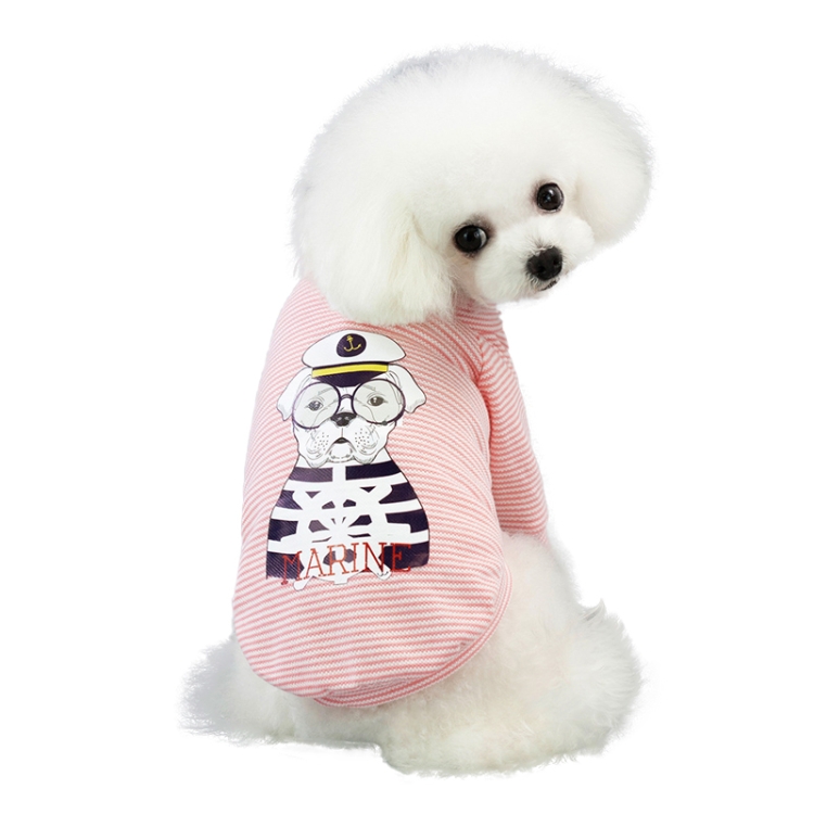 

Pet Clothing Dog Vest Cool T-shirt, Size:XXL(Pink)