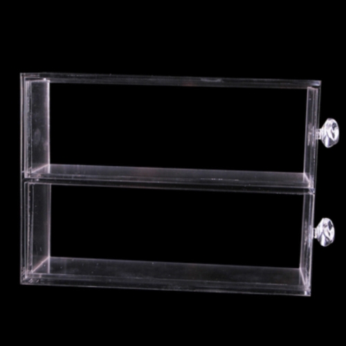 

Two-tier Lattice Acrylic Multilayer Transparent Glasses Storage Display Stand Holder