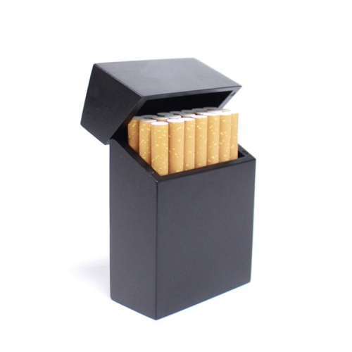 

Creative Wooden Cigarette Case Magnet Adsorption Clamshell Cigarette Case, Color:Black