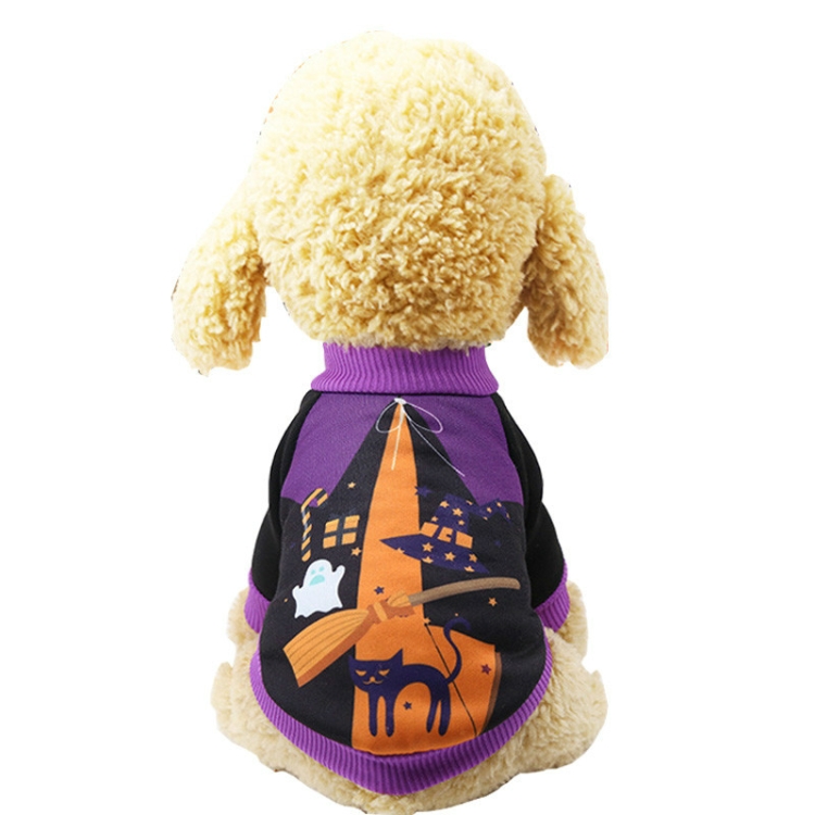 

Dog Clothes Halloween Carnival Funny Pet Two-feet Clothes, Size:L(Witch)