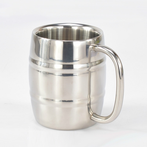 

Stainless Steel Beer Cup Mugs Outdoor Camping Western Tea Coffee Cup Insulated Portable Water Cup Drinkware with Handle