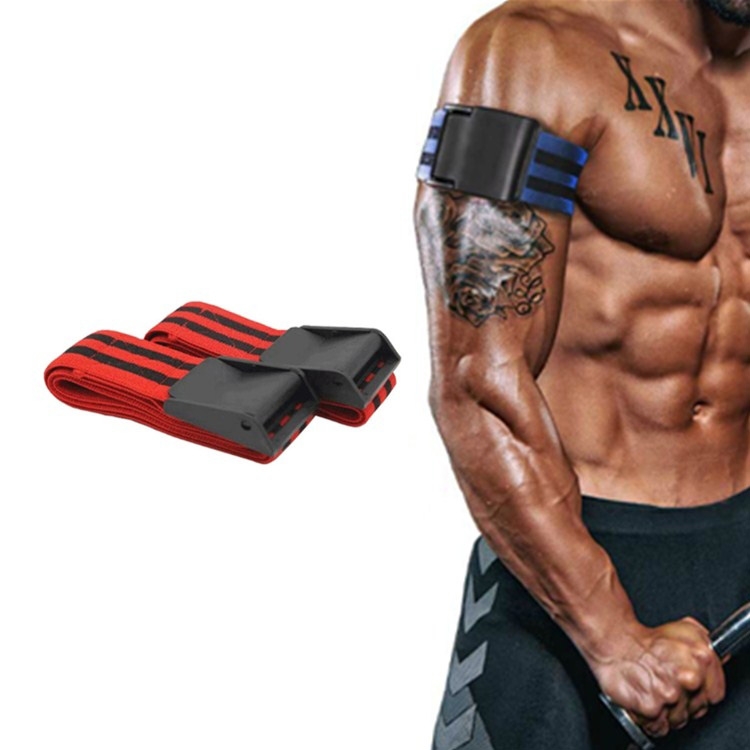 

1 Pair Natural Latex Silk Elastic Band Arm Fitness Blood Flow Restriction Training Band, Size: 60 x 5cm(Red)