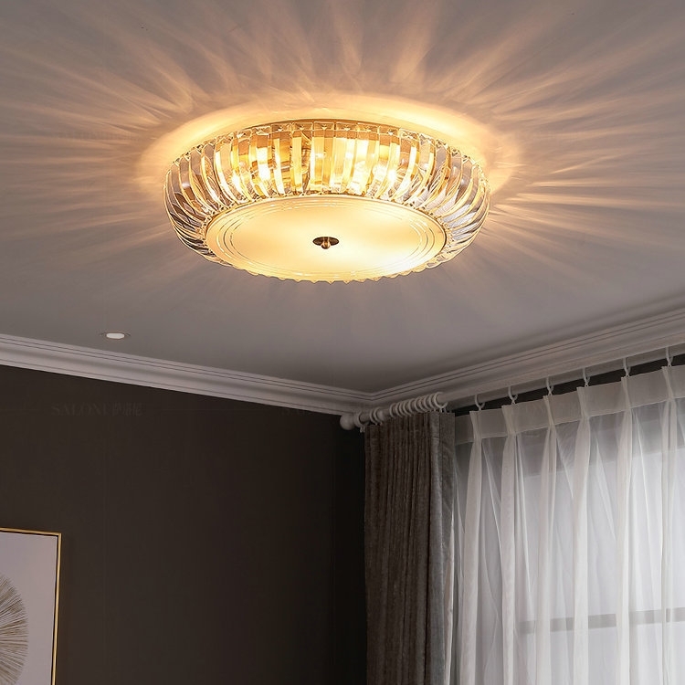 

50cm Modern Simple Crystal Copper Ceiling Lamp(Without Light Source )