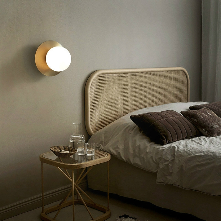 

G9 LED Wall Lamp Full Copper Round Personality Living Room Bedroom Corridor Wall Lamp(white LED5W)