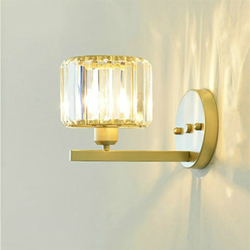 

E27 LED Crystal Lamp Bedside Lamp Bedroom Living Room Wall Lamp, Light color: A(LED White Light 5W)