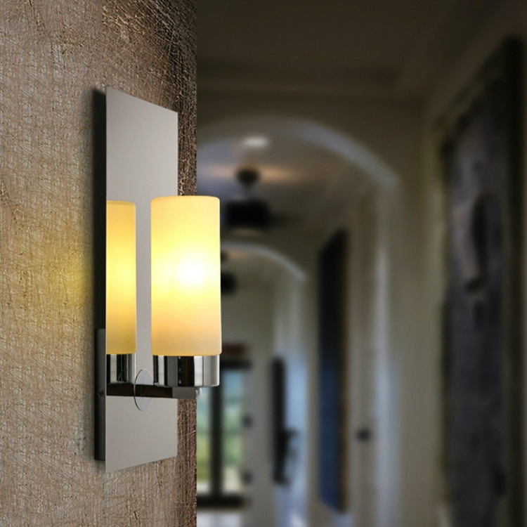

Modern Minimalist Bedroom Bedside Creative Candelabrum Electroplating Wall Lamp, Power source: Without Light Source( Single Head )