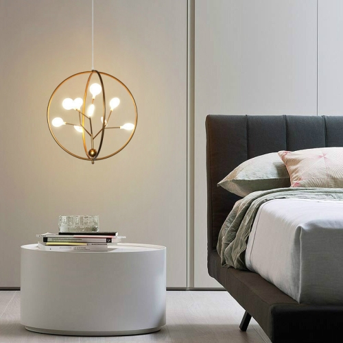 

Modern Minimalist Tree Firefly Chandelier, Power source: Warm Light(Gold )