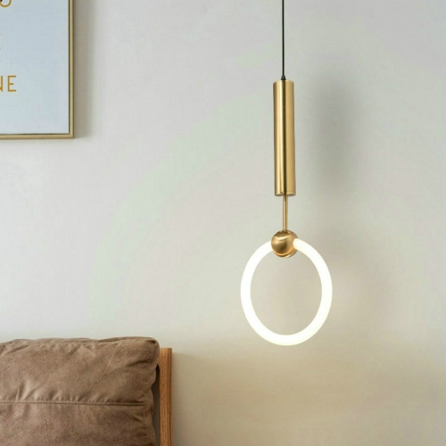 

30cm Modern Minimalist Ring Single Head Chandelier(White Light)